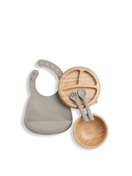 4PC Bamboo Weaning Starter Kit Truffle