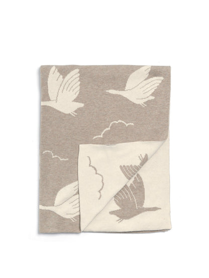 Welcome to the World Duckling Knitted Blanket