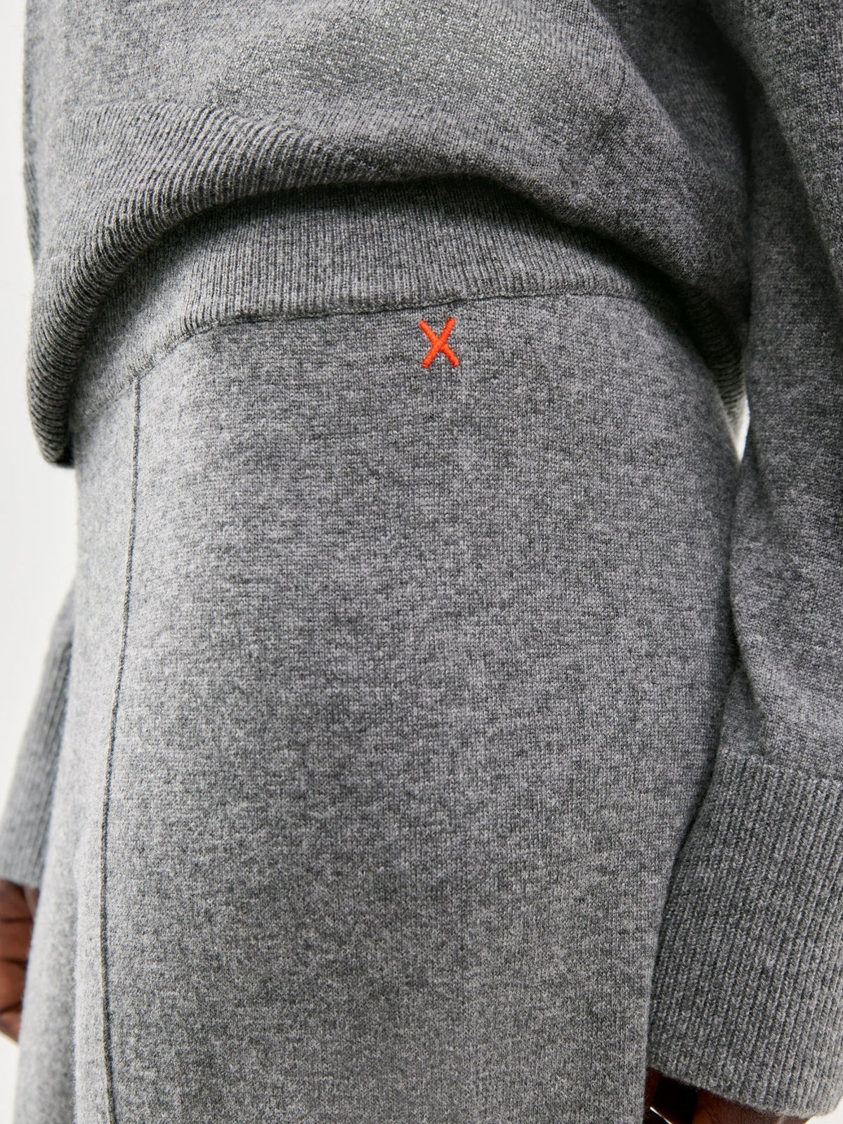 Wide Leg Track Pant Grey