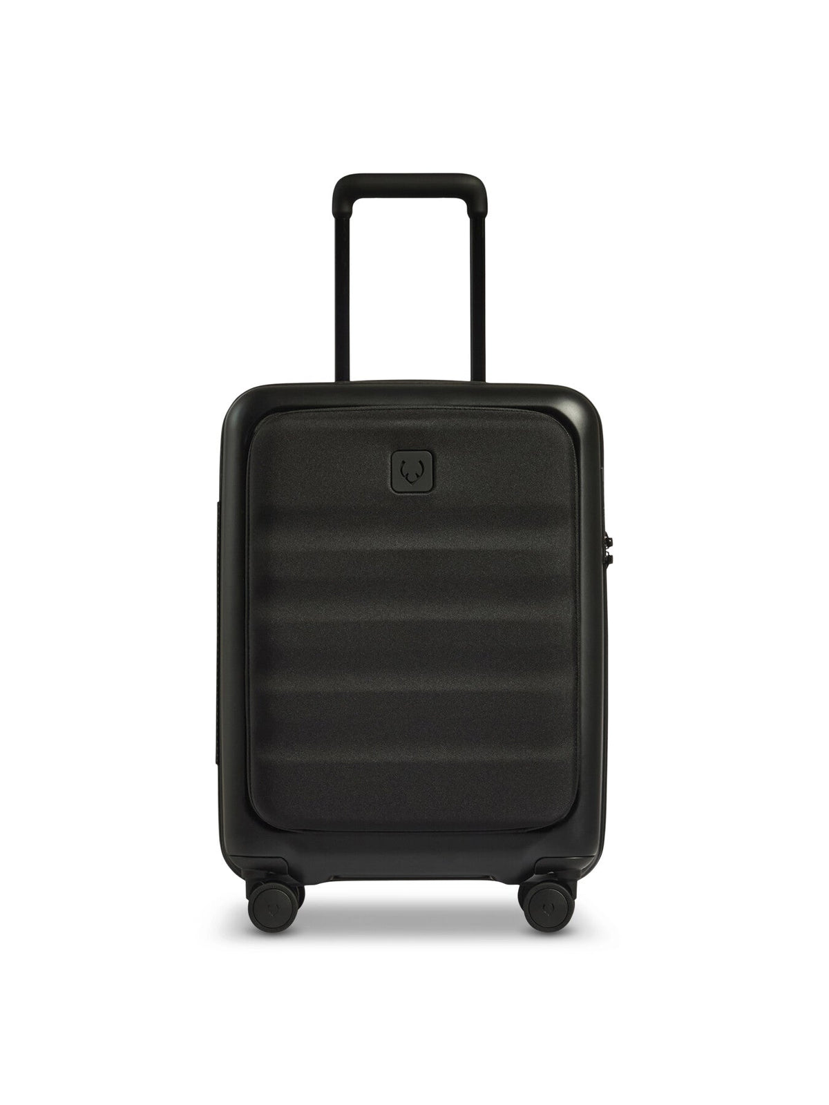 Icon Stripe Pocket Cabin Suitcase 55cm Black