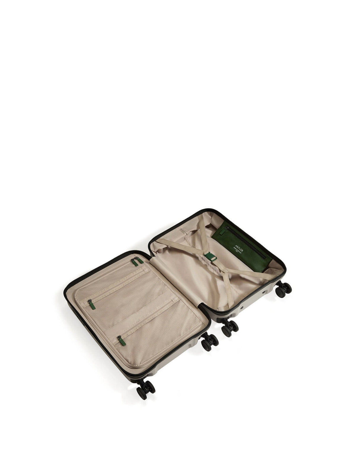 Icon Stripe Pocket Cabin Suitcase 55cm Black