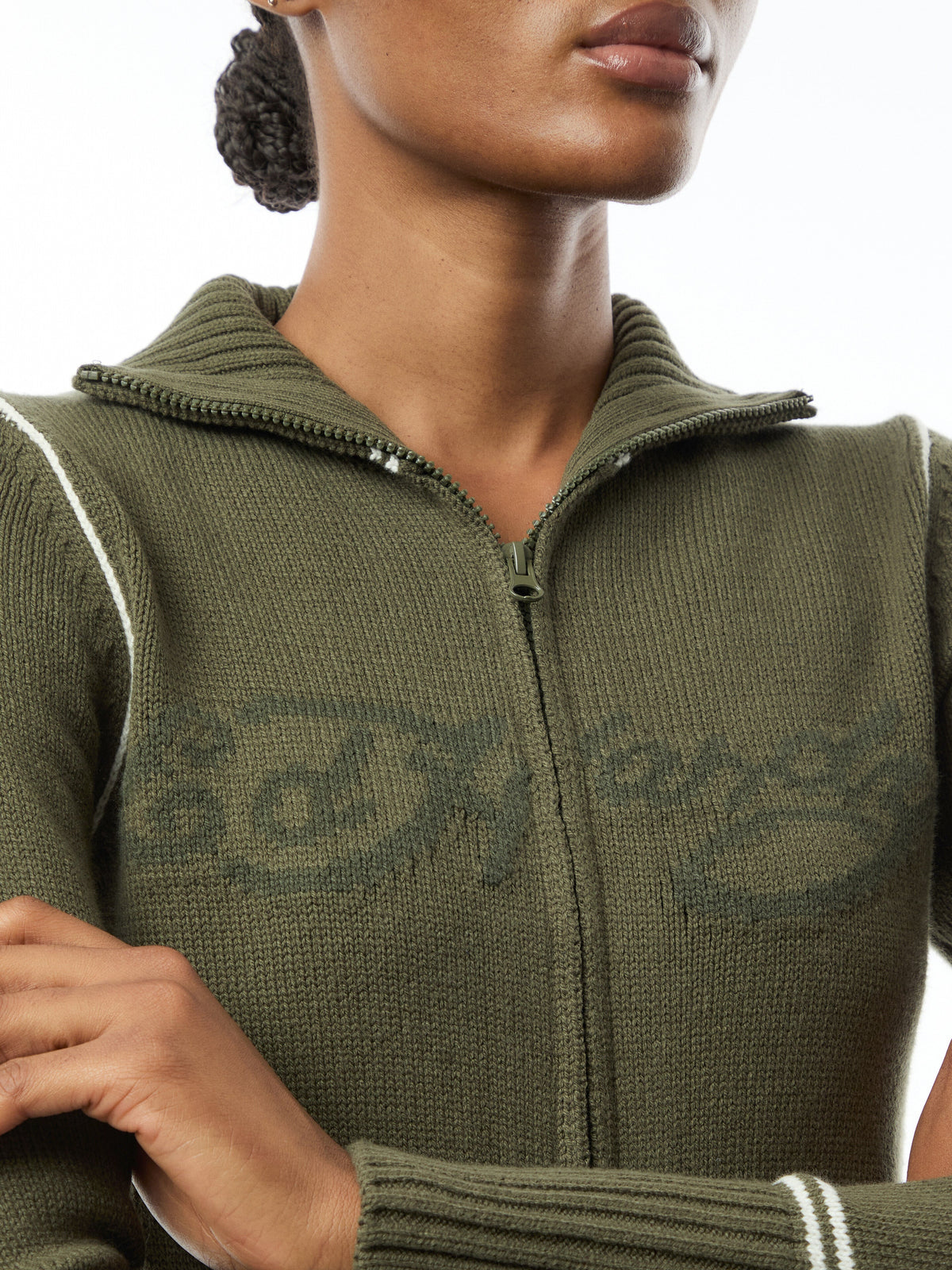 Life Before Knitted Zip Thru Jacket