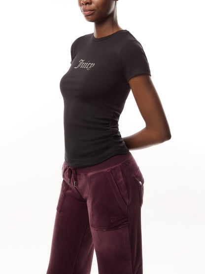 Dot Ruched Tee