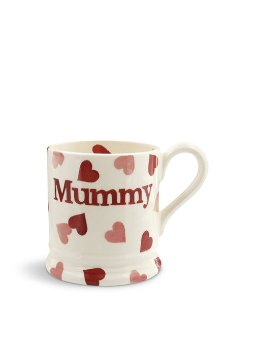 Pink Hearts Mummy 1/2 Pint Mug