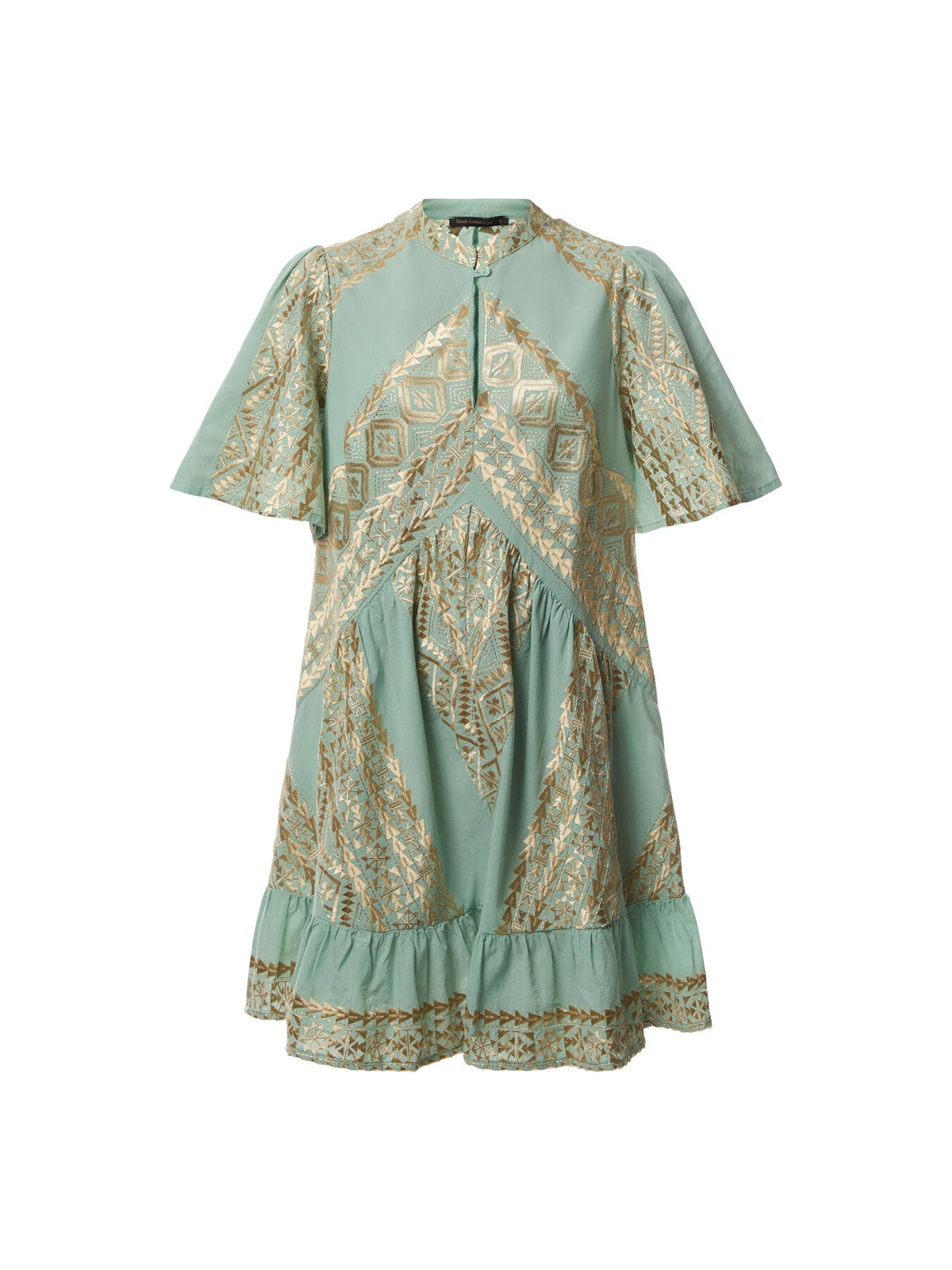 Classic Triangle Collar Mini Dress
