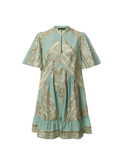 Classic Triangle Collar Mini Dress