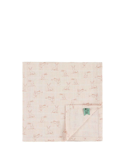 Muslin cloths 3 pack mix Rosy Rabbit