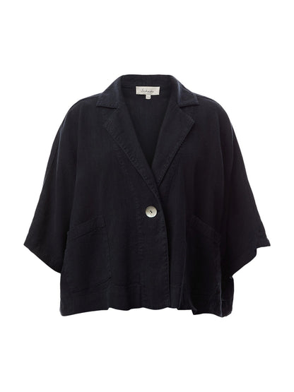 Twisted Linen Boxy Jacket