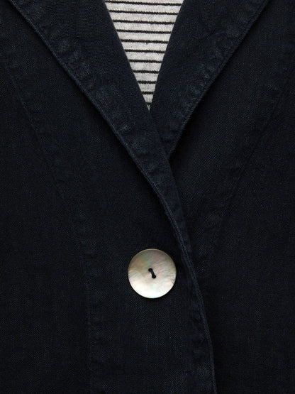 Twisted Linen Boxy Jacket