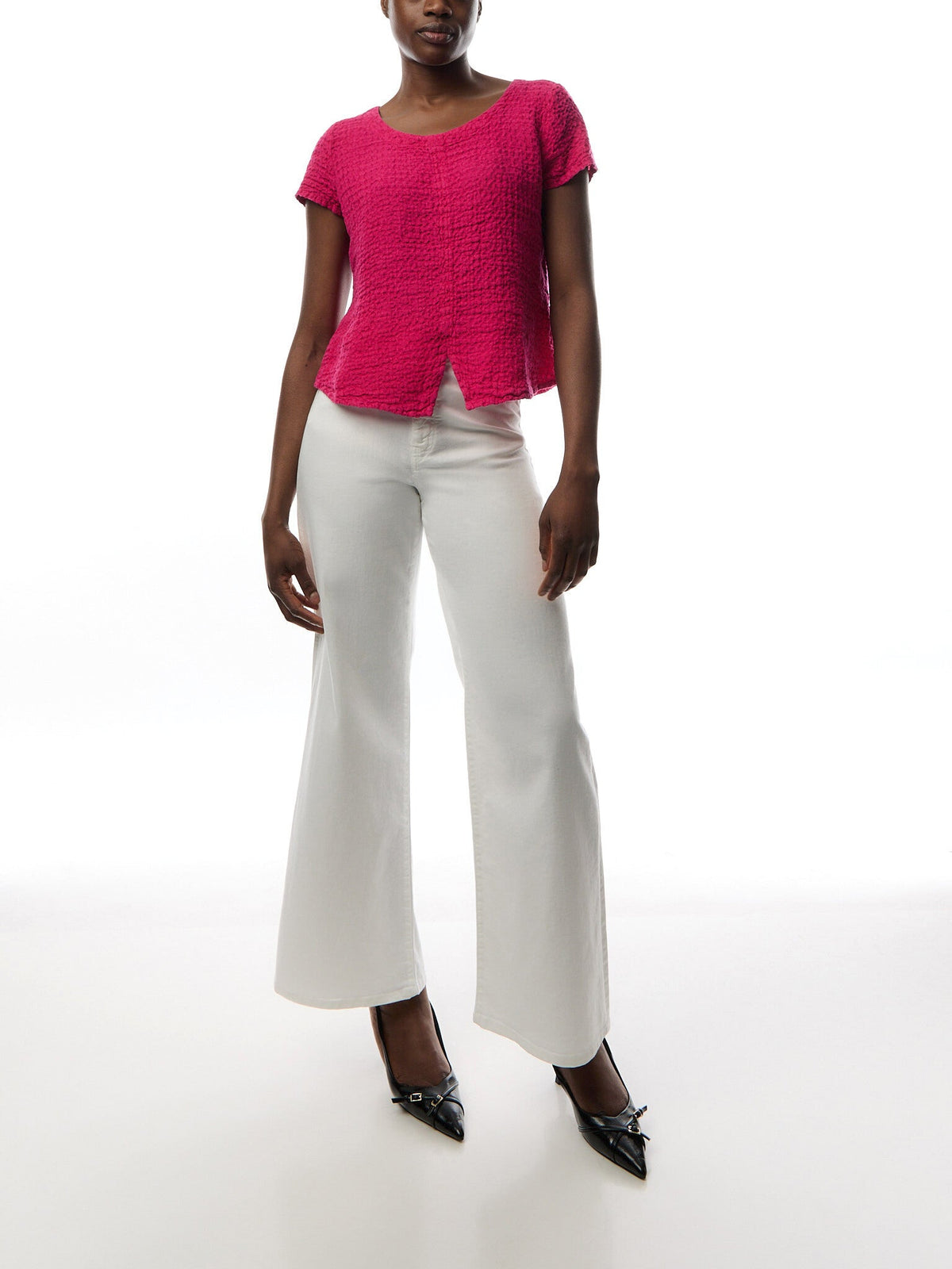 Waffle Linen Top
