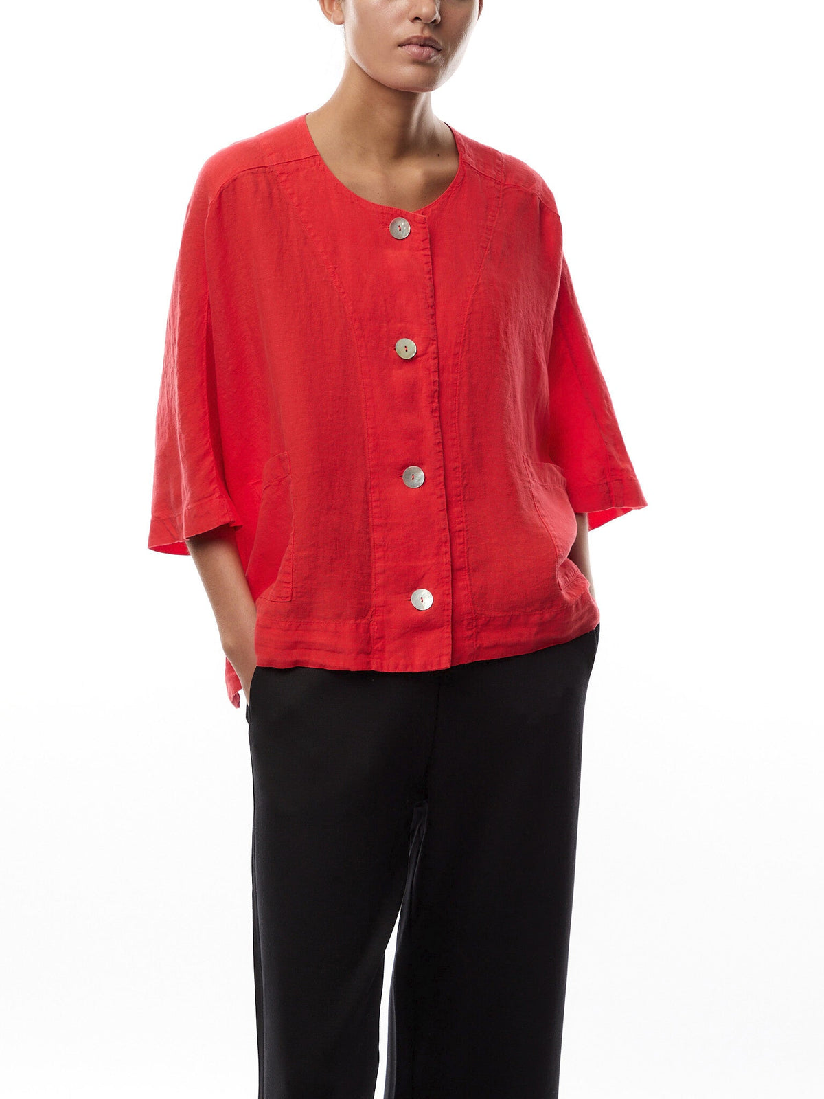 Organza Linen Relaxed Jacket