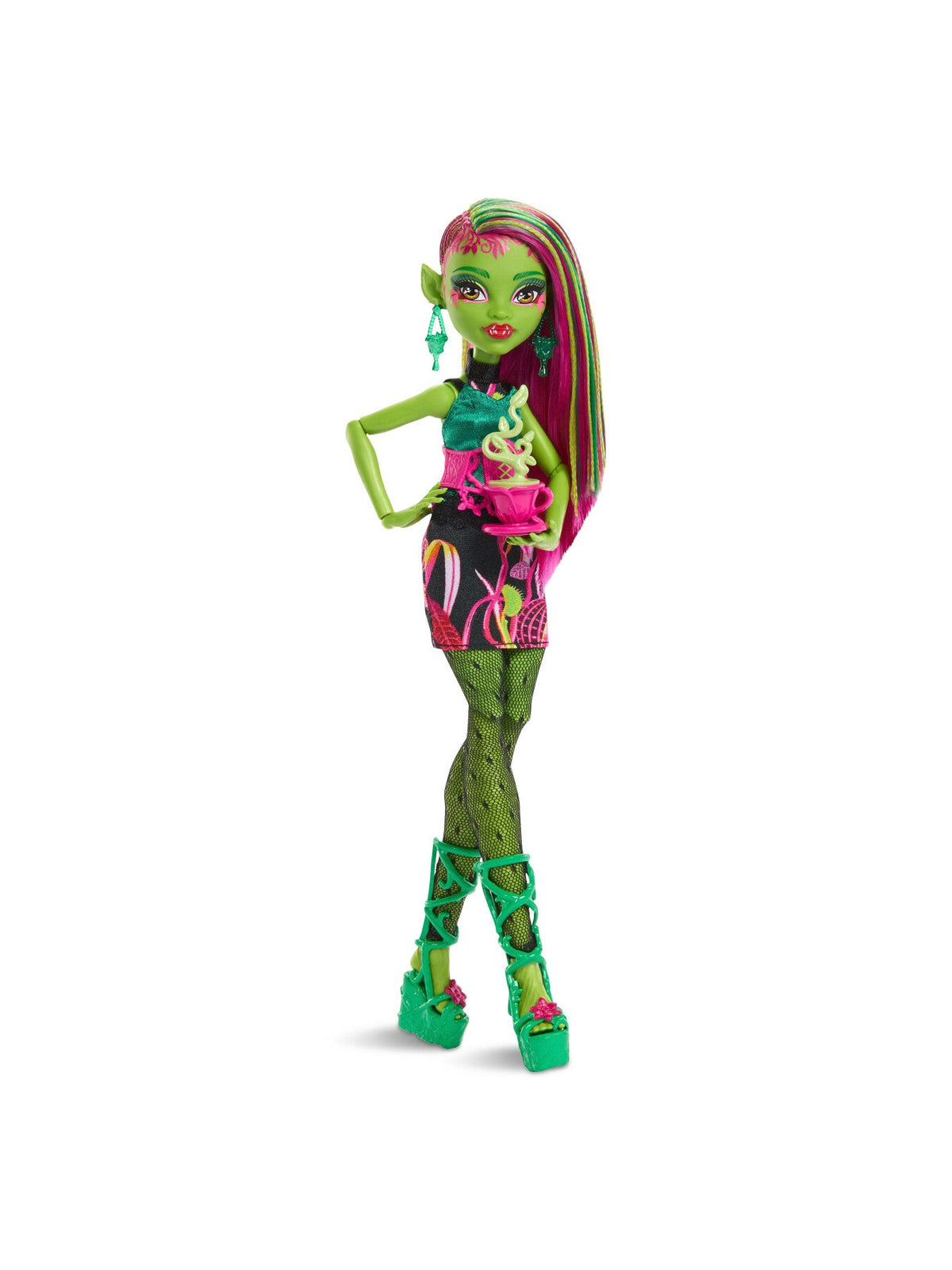 Monster High Skulltimate Secrets Garden Mysteries Playset, Venus Mcflytrap Doll