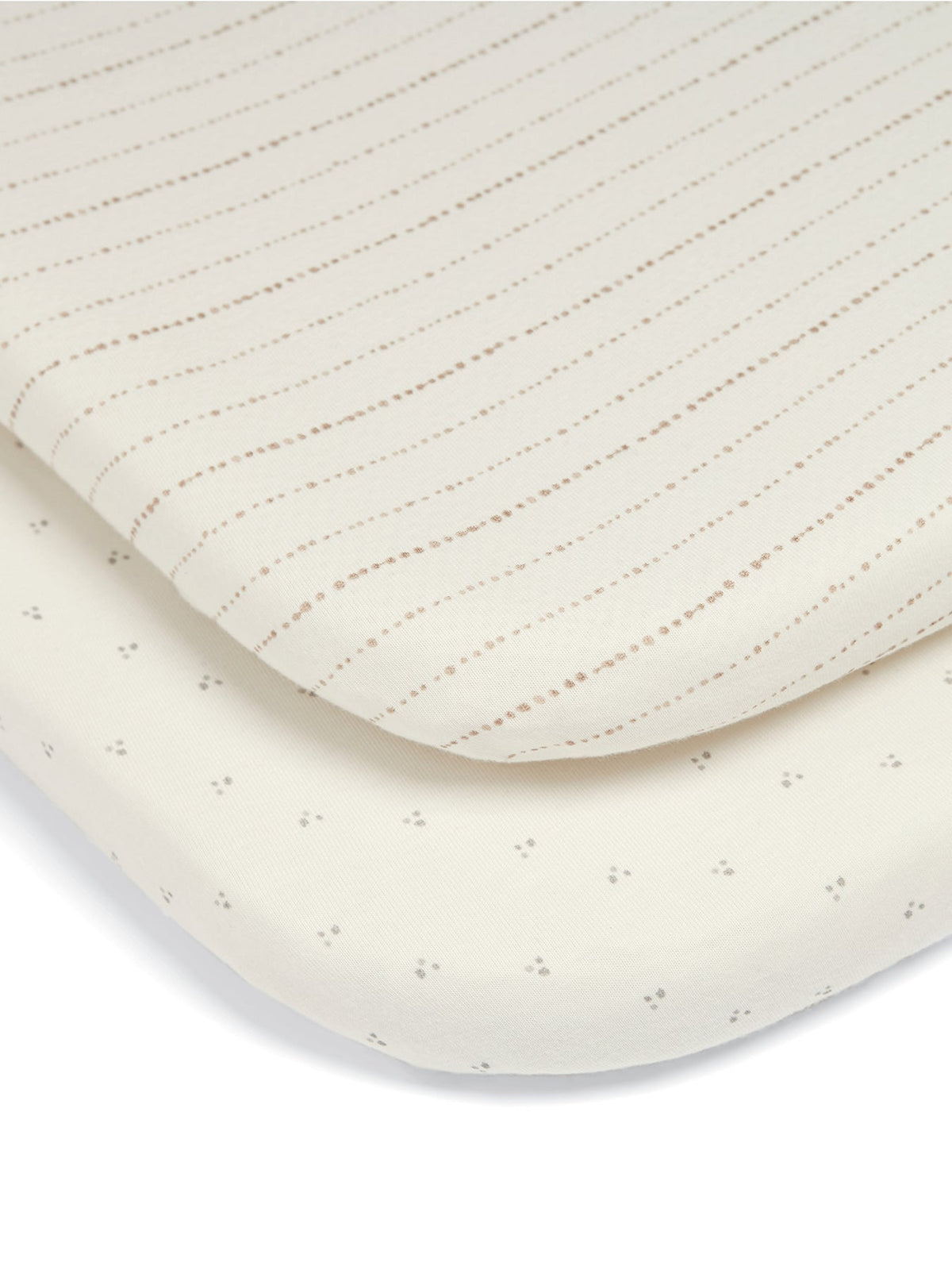 Lua Crib Fitted Sheets Two Pack Cream
