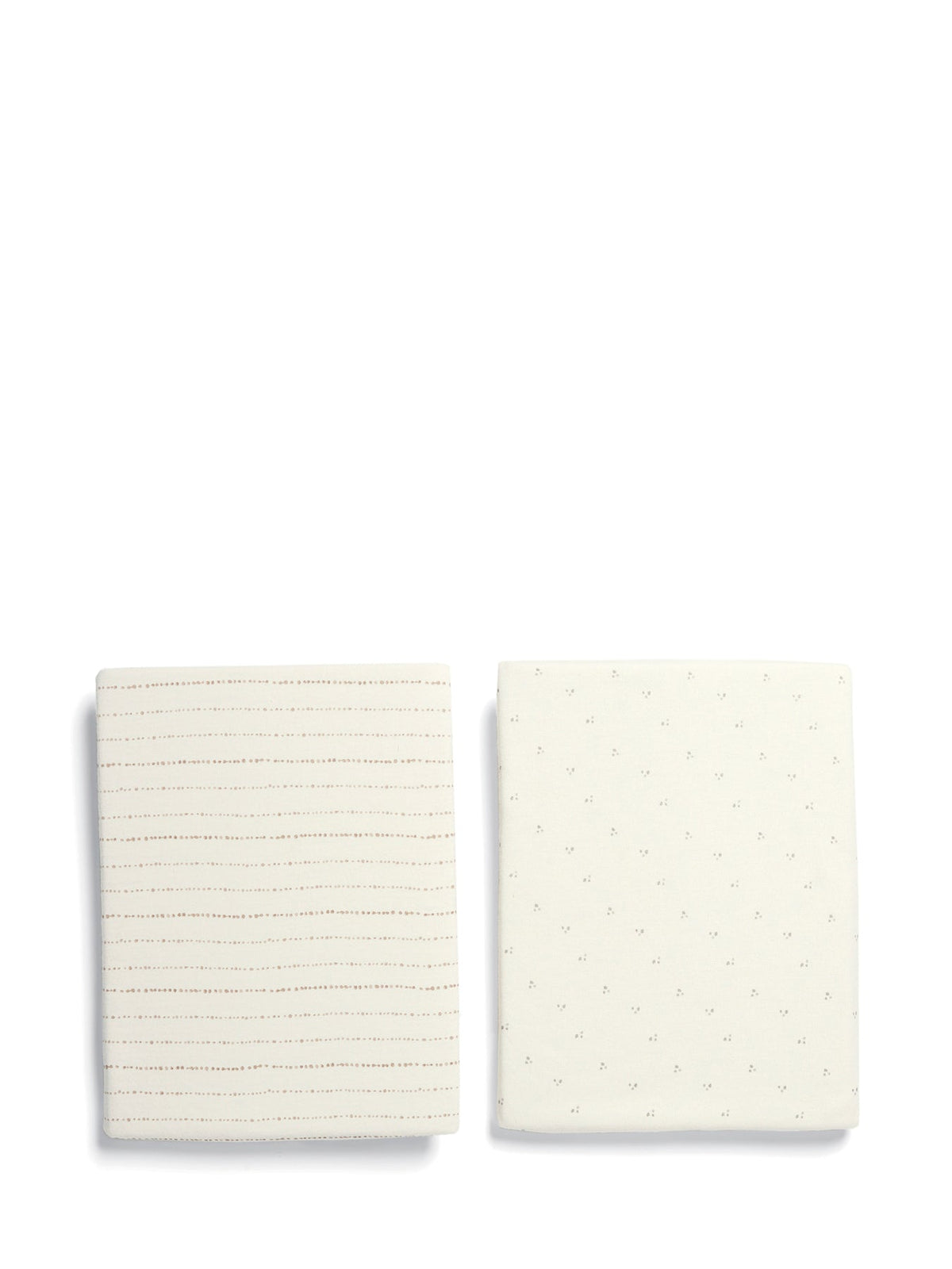 Lua Crib Fitted Sheets Two Pack Cream