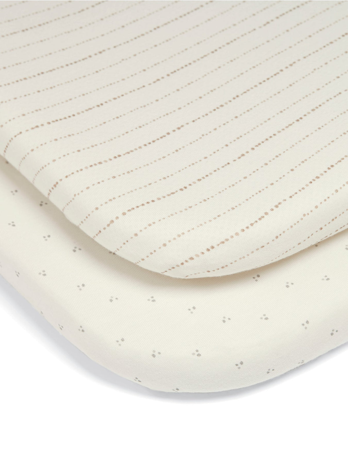 Lua Crib Fitted Sheets Two Pack Cream