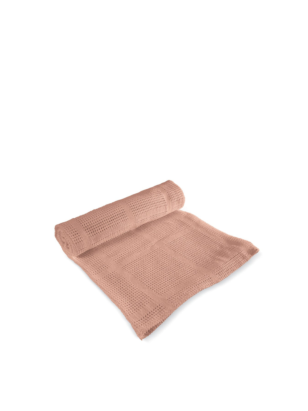 Cellular Cot Bed Blanket Pink