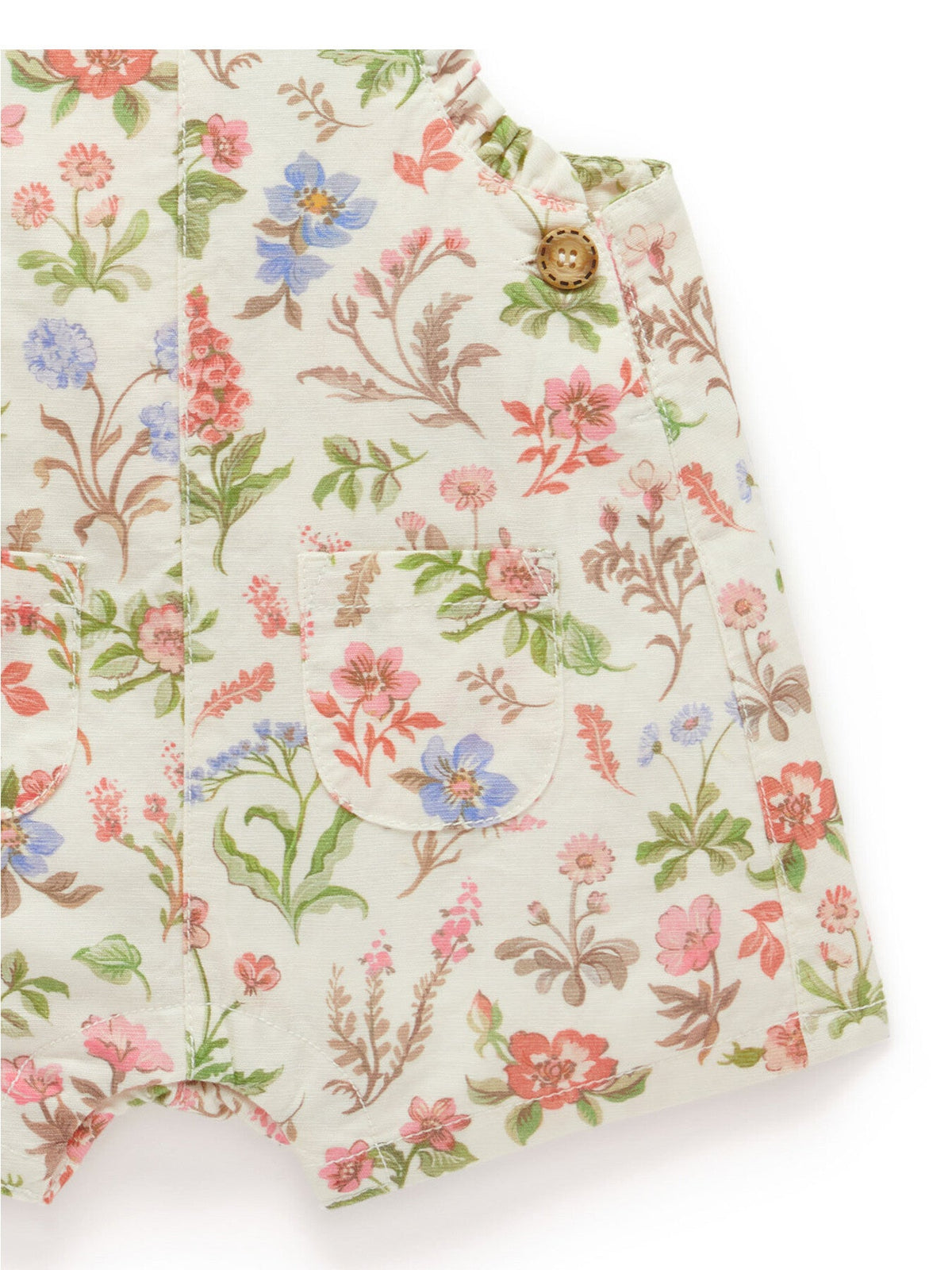 Linen Blend Overall Set