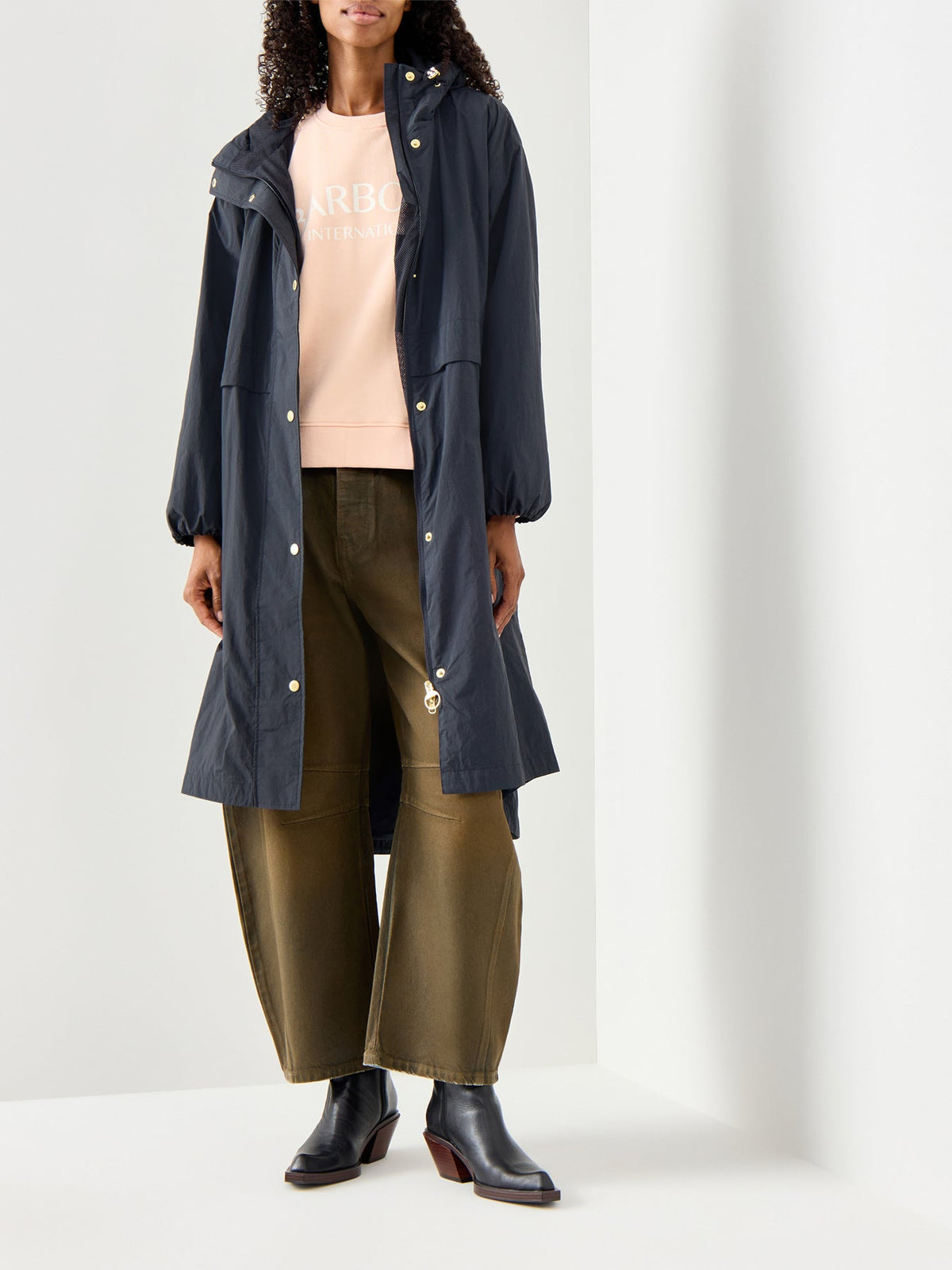 Womens Naboo Showerproof Jacket Dark Navy