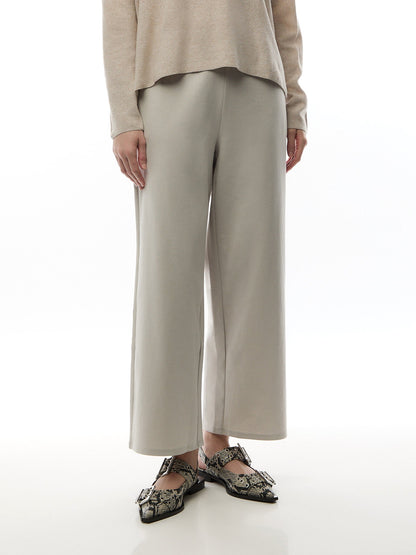 Wide Ankle Pant Cotton Blend