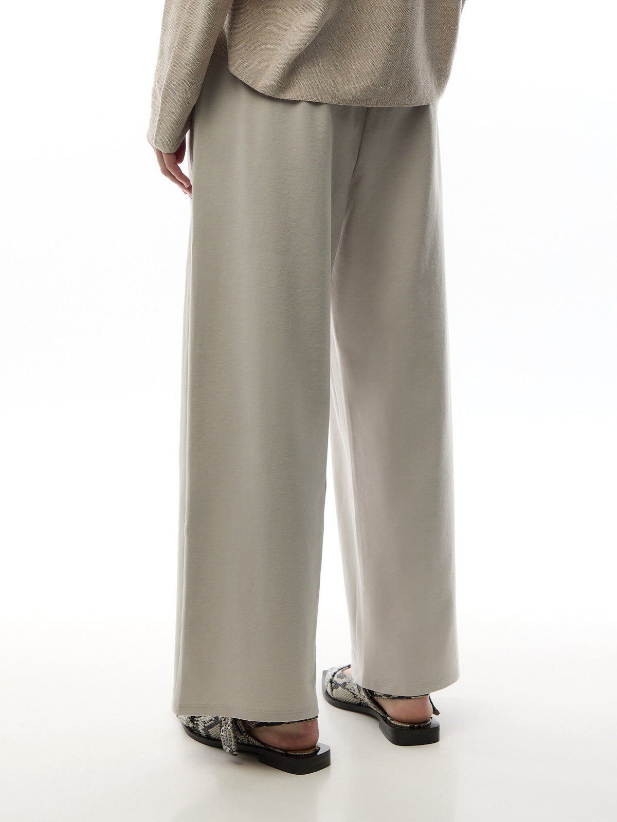 Wide Ankle Pant Cotton Blend