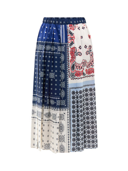 Weekend Luna Pleated Printed Skirt