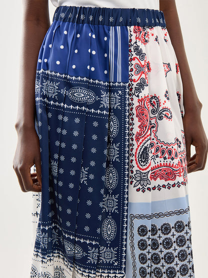 Weekend Luna Pleated Printed Skirt