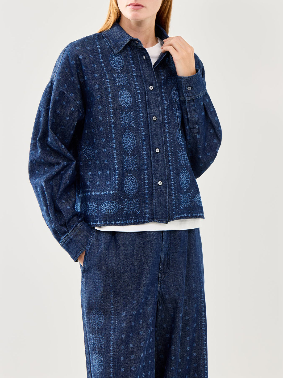 Weekend Giochi Denim Printed Shirt