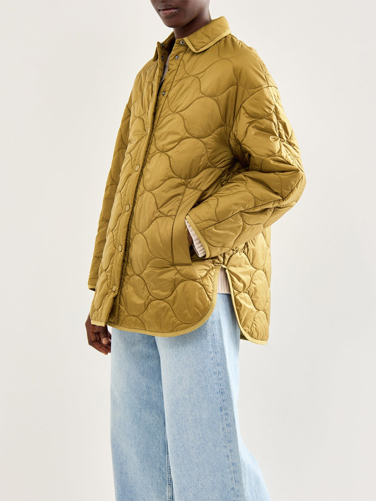 Zante Light Quilted Jacket Olive Green