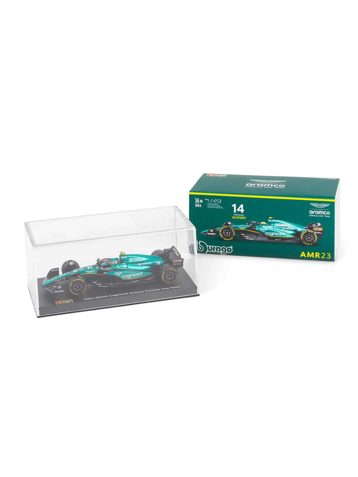 Aston Martin AMR23 2023 Car with Alonso Helmet