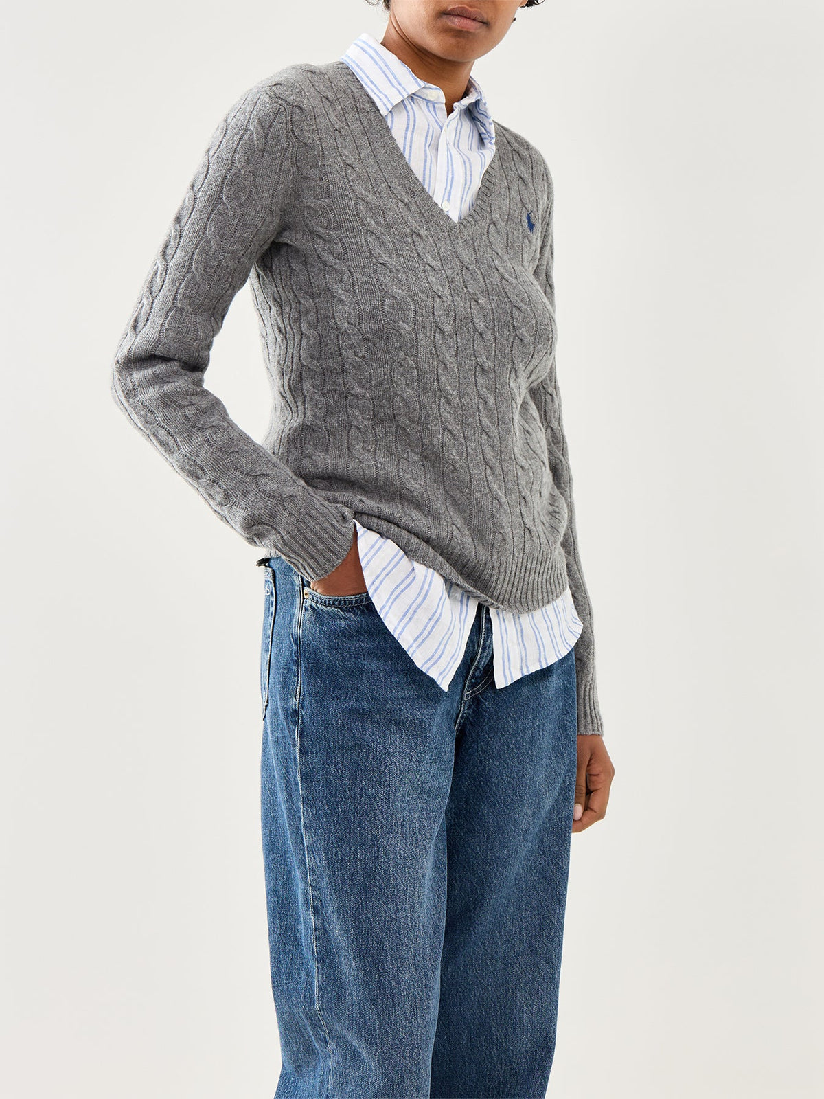 Kimberly Long Sleeve Pullover Grey