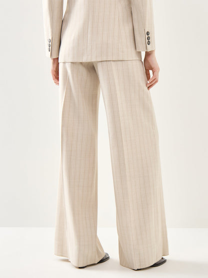 Marella Skipper Pinstriped Tailored Trouser
