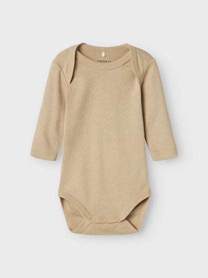 Baby Giraffe Print Long Sleeve Bodysuit 3 Pack Multi