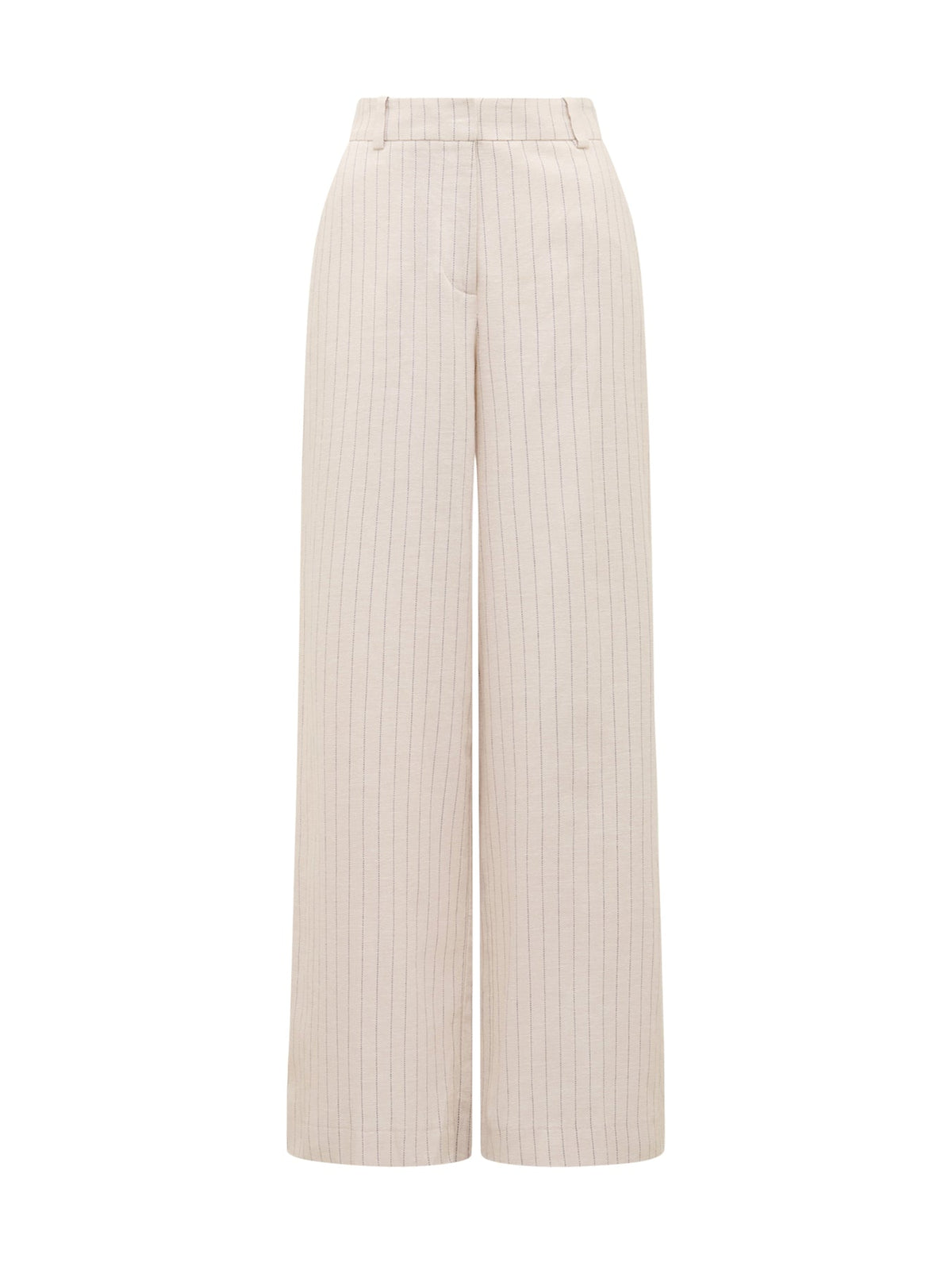 Blake Linen Pinstriped Wide Leg Pants