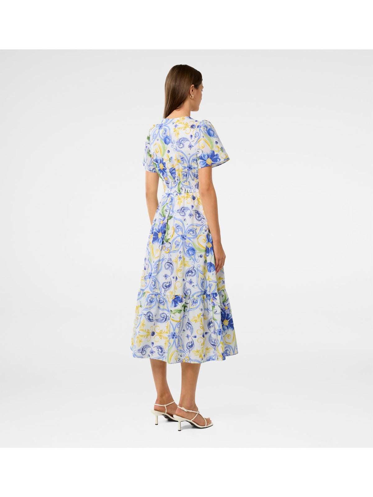 Eleanor Cotton Short Sleeves Midi Dress