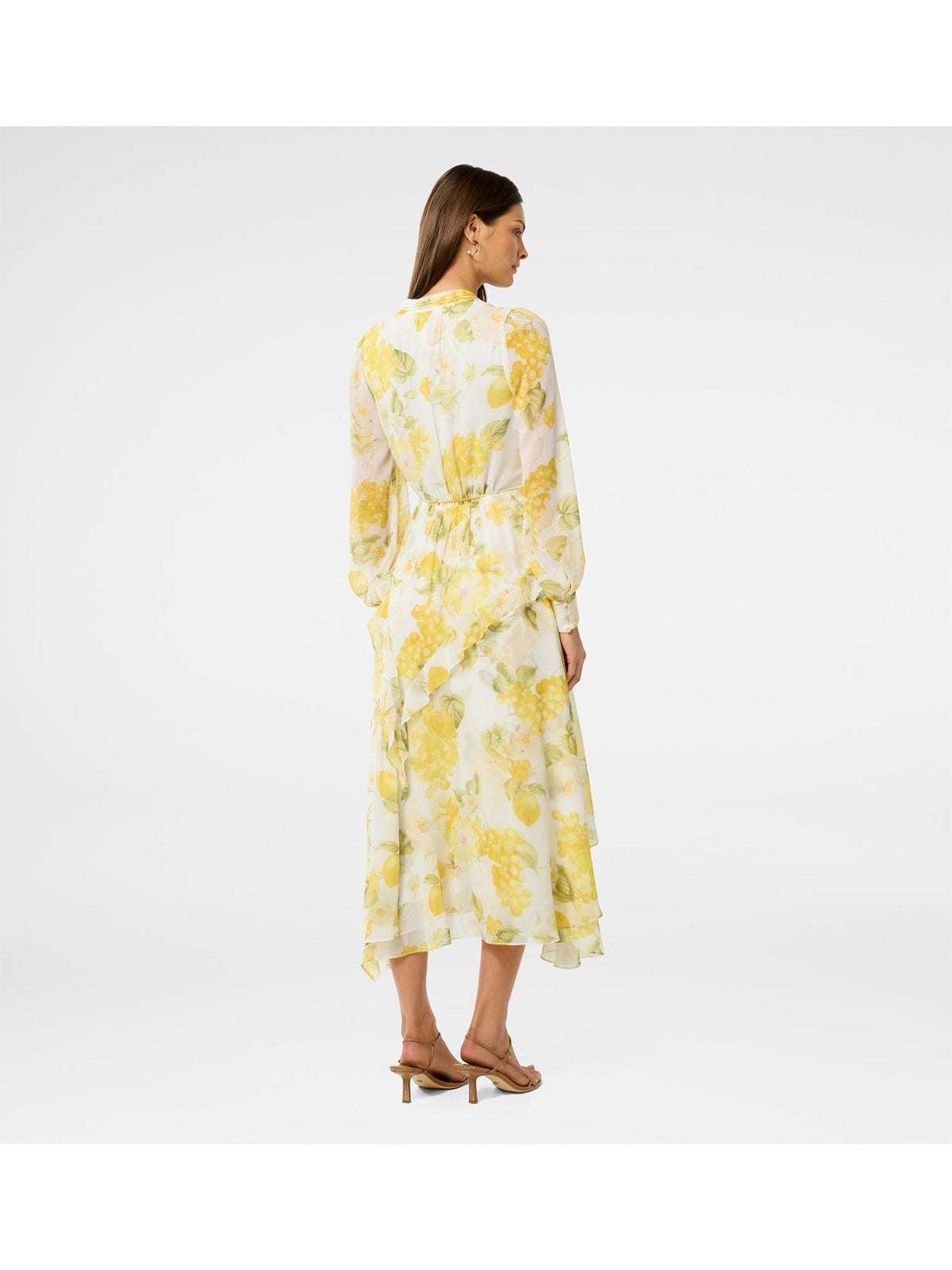 Sutton Ruffle Hem Midi Dress