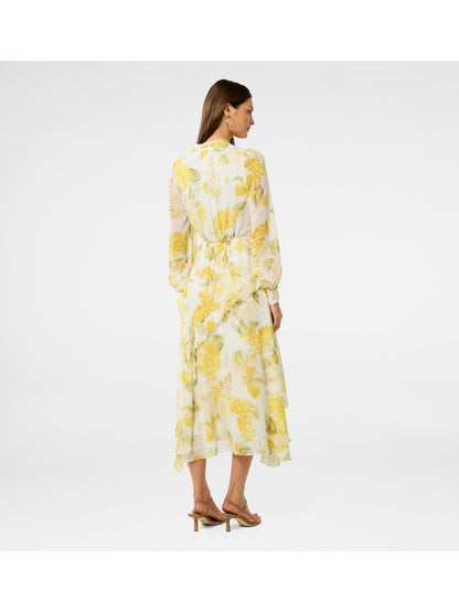 Sutton Ruffle Hem Midi Dress