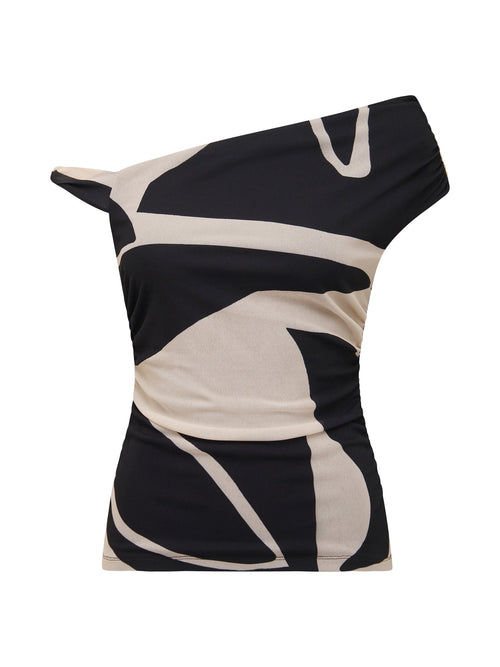 Mia Mesh Twist Side Top