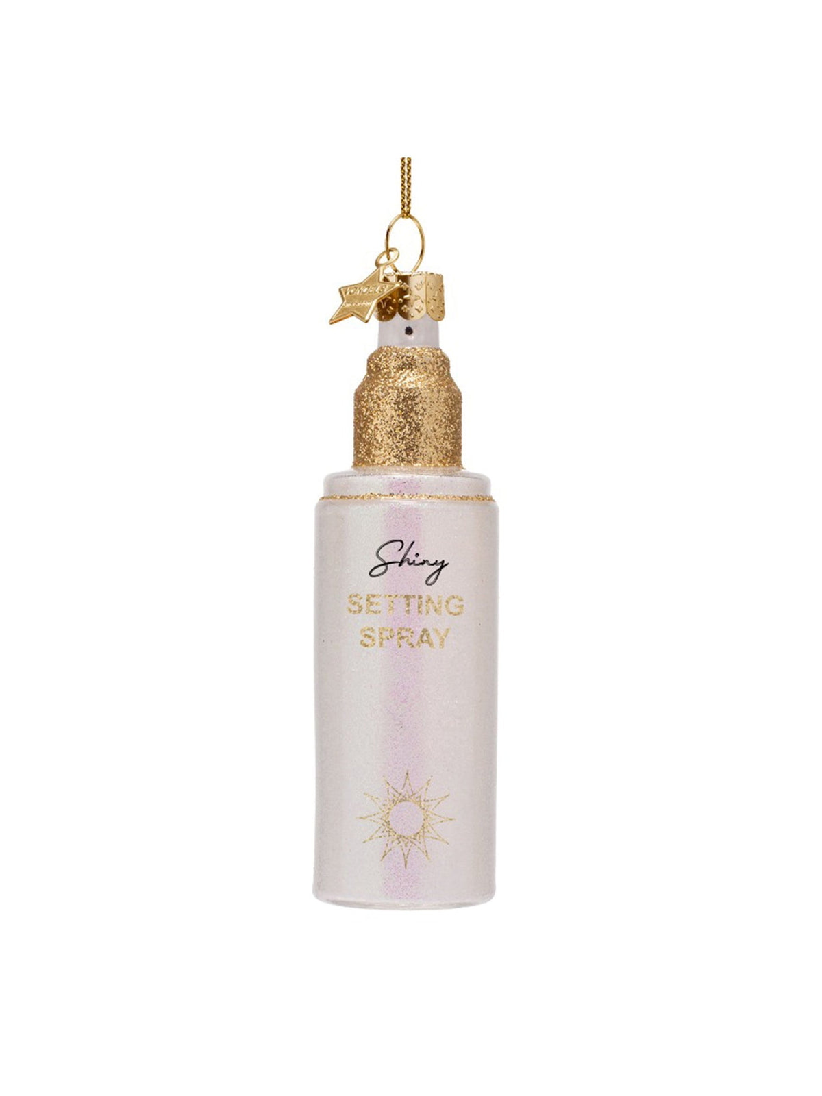 Glass Oil Setting Spray Christmas Hanging Decoration