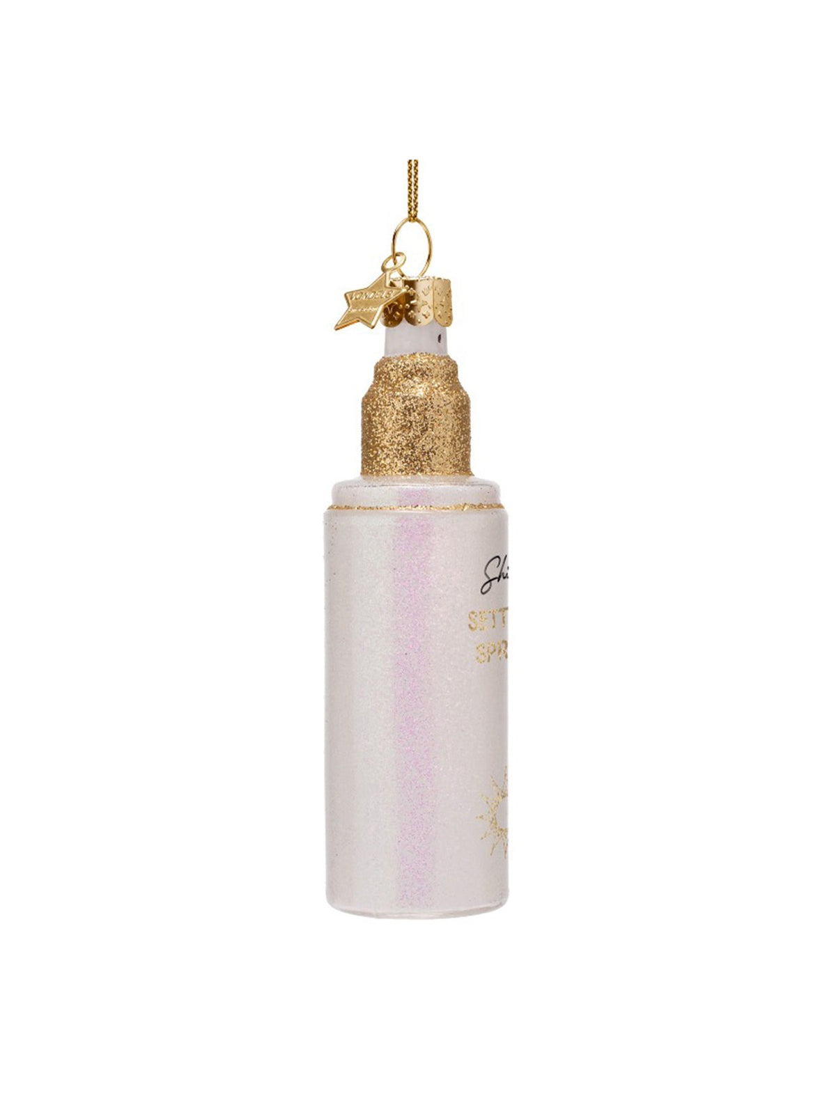 Glass Oil Setting Spray Christmas Hanging Decoration