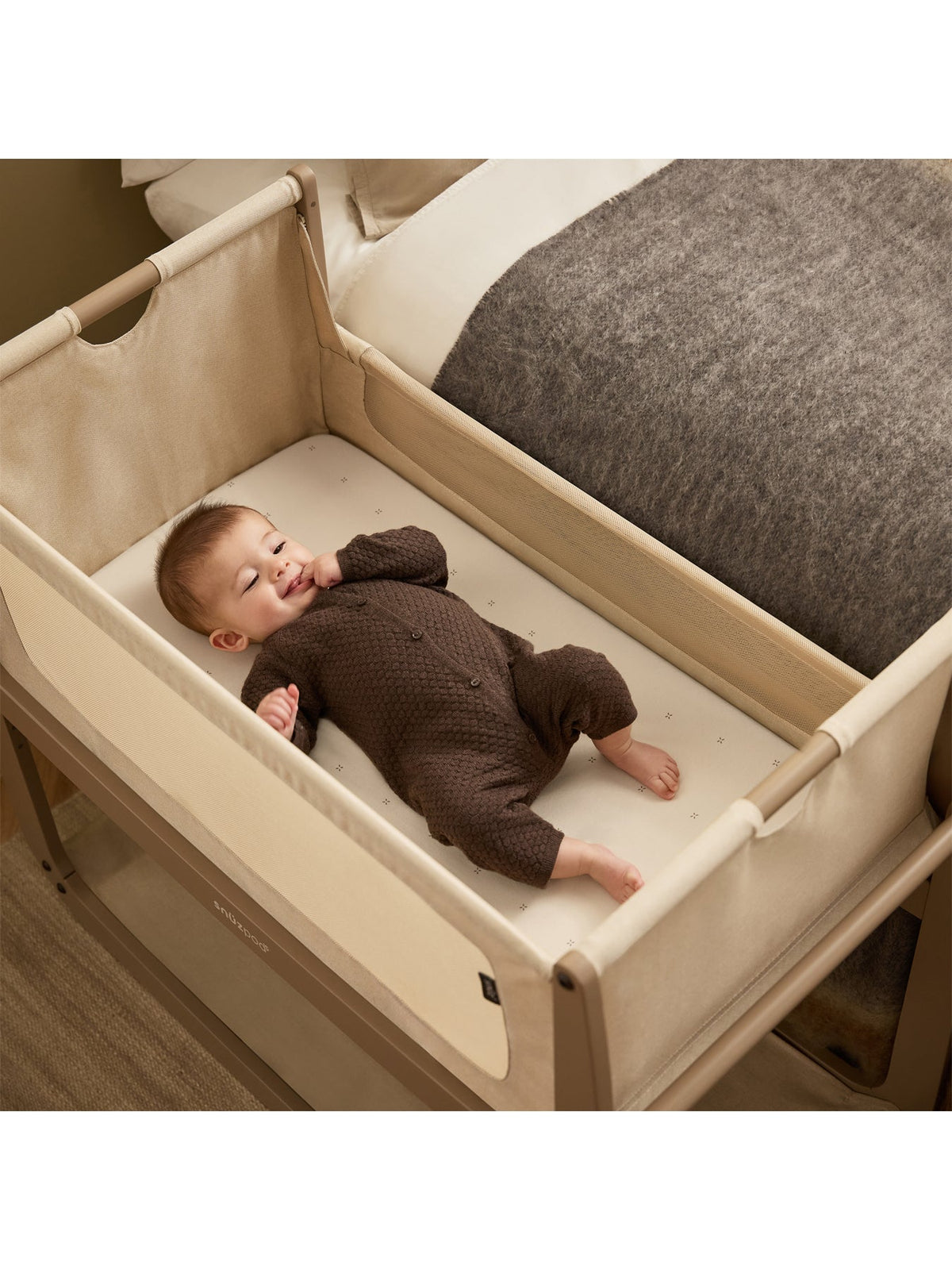 Brown Cotton 2 Pack Crib Fitted Sheets