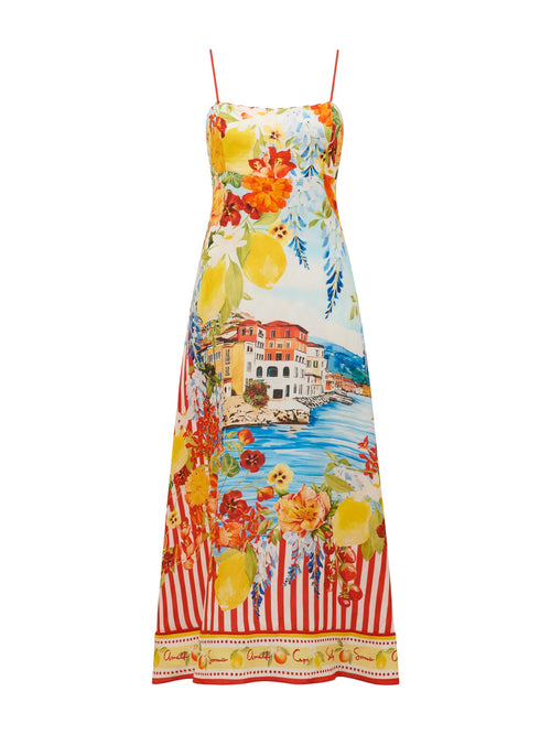 Sicilia Printed Midi Dress