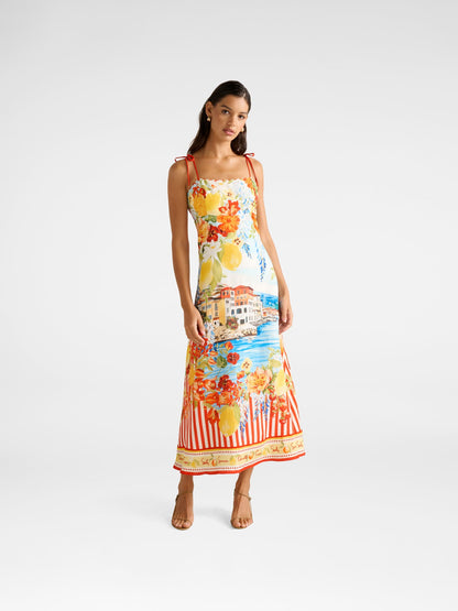Sicilia Printed Midi Dress