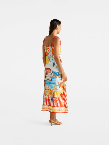 Sicilia Printed Midi Dress