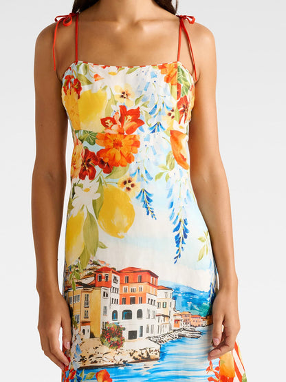 Sicilia Printed Midi Dress