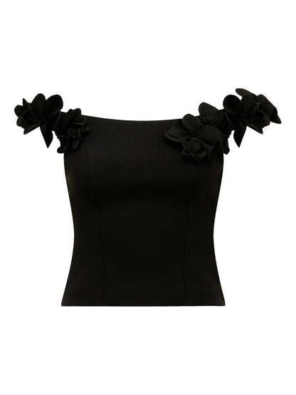 Faye Applique Bardot Top