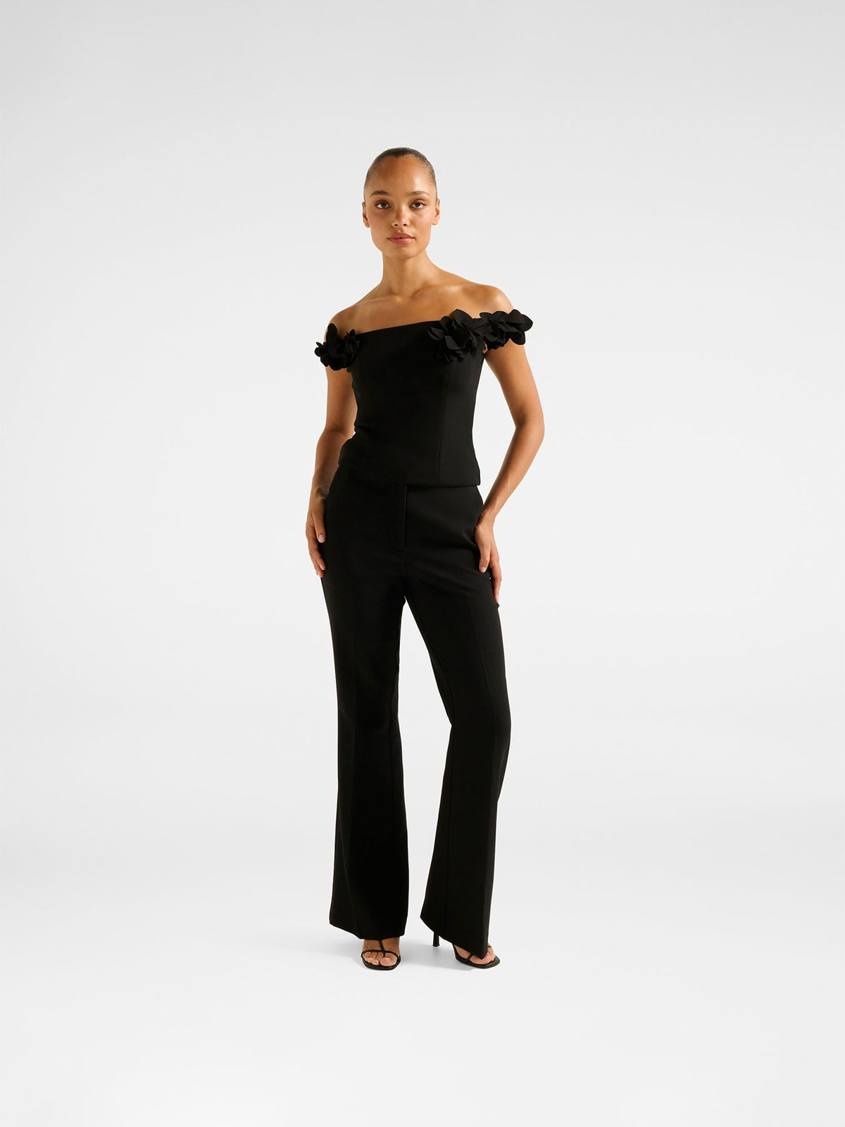 Faye Applique Bardot Top