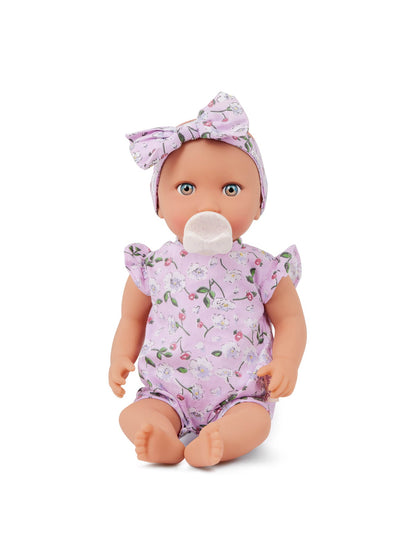 Floral Dress & Headband Doll Outfit