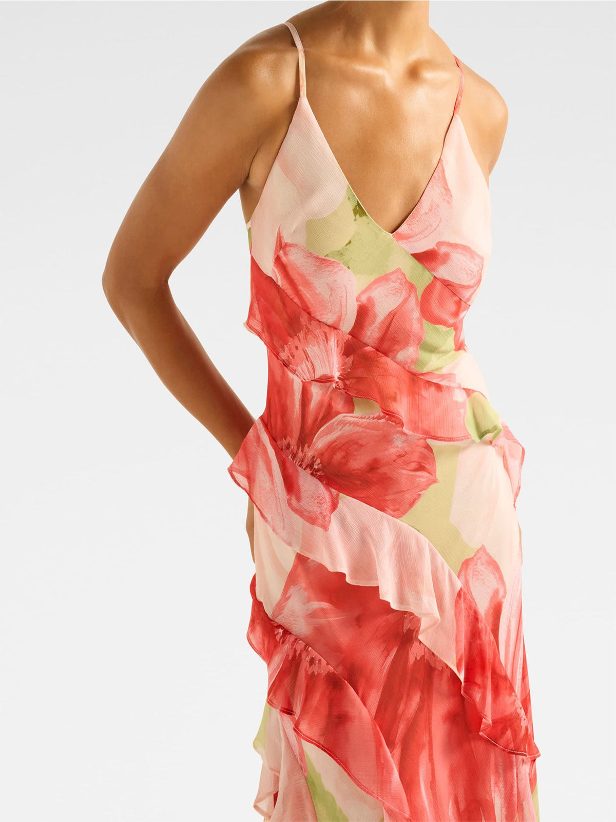 Poppy Ruffle Gown