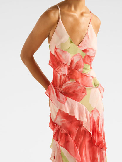 Poppy Ruffle Gown