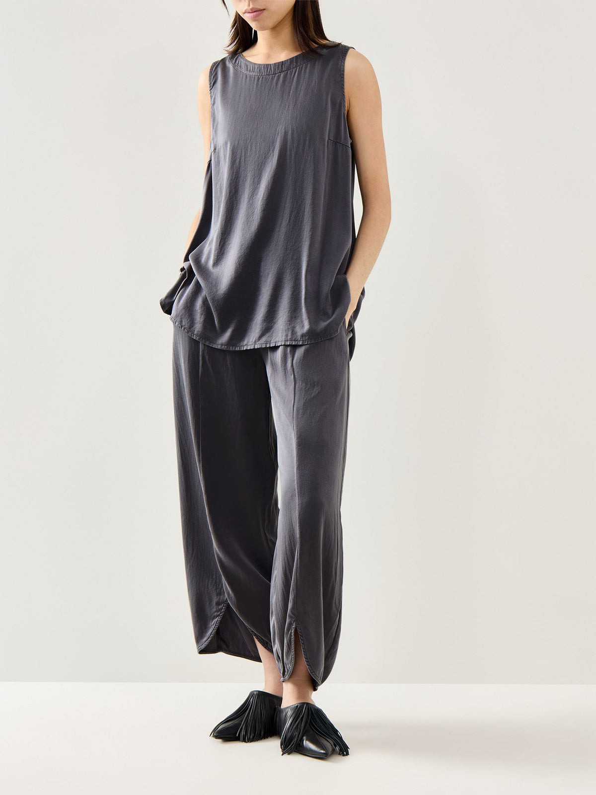 Silk Trouser Black
